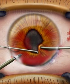 Cornea surgery for eye injury