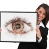 Abstract eyeball art frame print doctor gift