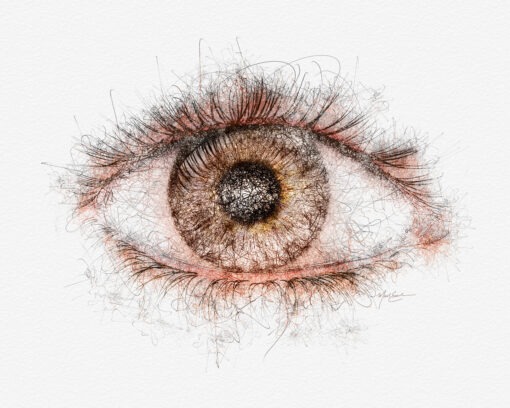 Eye Doctor Gift | Abstract Eye Art Print Optometry and Ophthalmology Decor