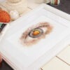 Cataract doctor gift Watercolor IOL in Pupil framed print