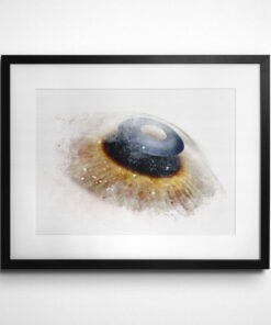 KAMRA eye surgery art framed print doctor gift